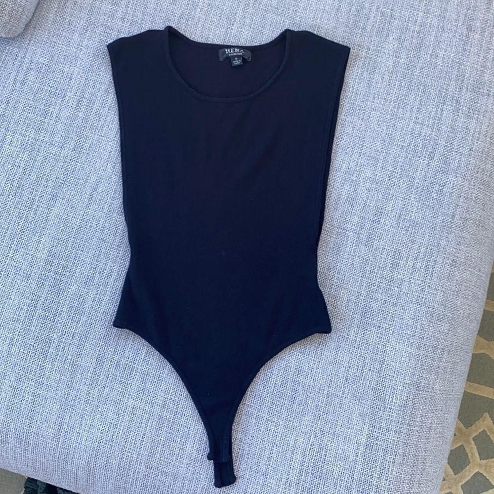 Hera Ribbed Bodysuit Black Size Small‎